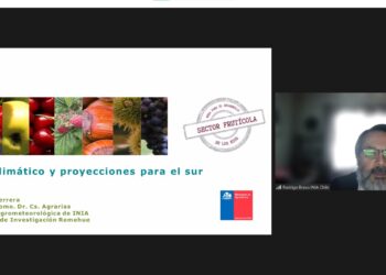 Con análisis agroclimático se dio inicio al Ciclo de Webinars sobre fruticultura